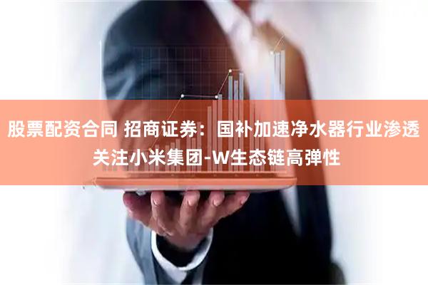 股票配资合同 招商证券：国补加速净水器行业渗透 关注小米集团-W生态链高弹性